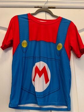 Enchanted Dress Shop Mario Bounding Shirt Boys 7XL Costume Tee Nintendo Inspired